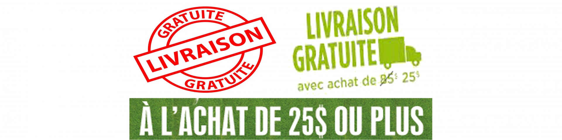 Saviez-vous que notre livraison est gratuite!?!